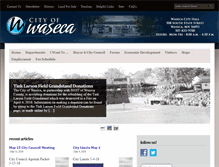Tablet Screenshot of ci.waseca.mn.us